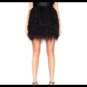 Feather Mini Skirt